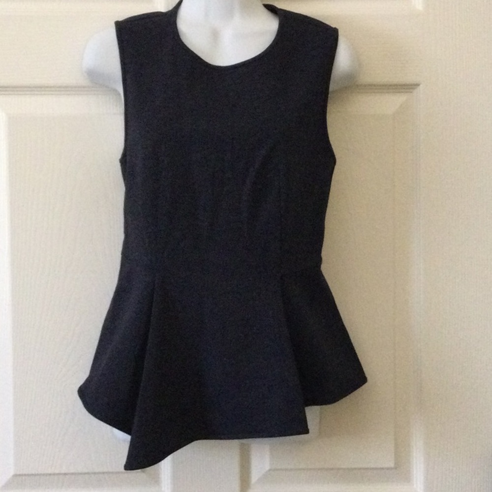 Flattering denim style peplum top